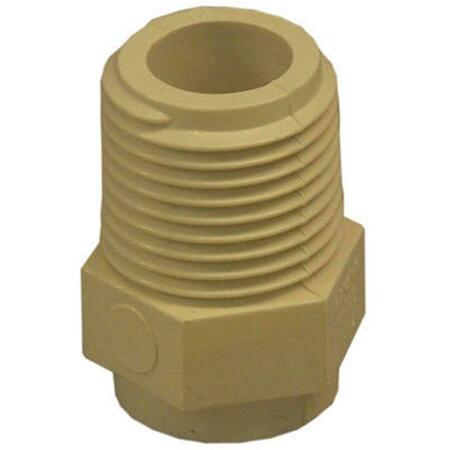 GENOVA PRODUCTS 50405 0.5 in. CPVC Male Pipe Thread Adapter, 20PK 149823